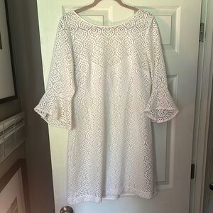 Lilly Pulitzer White Long Sleeve Dress